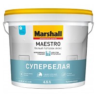 Краска Marshall Maestro Белый Потолок Люкс глуб/мат 2,5 л