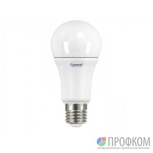 Лампа General ПРОМО A60 E27 "модель11W"(630lm) 4K 60х108